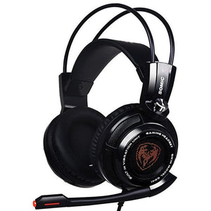 Somic G941 USB 7.1 Virtual Gaming Headset with Microphone Vibration Stereo Bass Game headphone LED Light for Computer PC Gamer