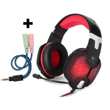 Load image into Gallery viewer, EACH G9000 G2000 Gaming Headsets Big Headphones With Light Mic Stereo Earphones Deep Bass for PC Computer Gamer Tablet PS4 X-BOX