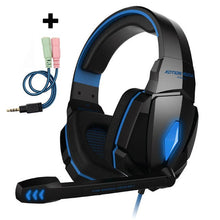 Load image into Gallery viewer, EACH G9000 G2000 Gaming Headsets Big Headphones With Light Mic Stereo Earphones Deep Bass for PC Computer Gamer Tablet PS4 X-BOX